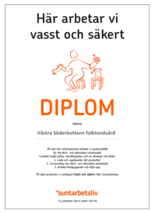 Diplom H&auml;r arbetar vi vasst och s&auml;kert