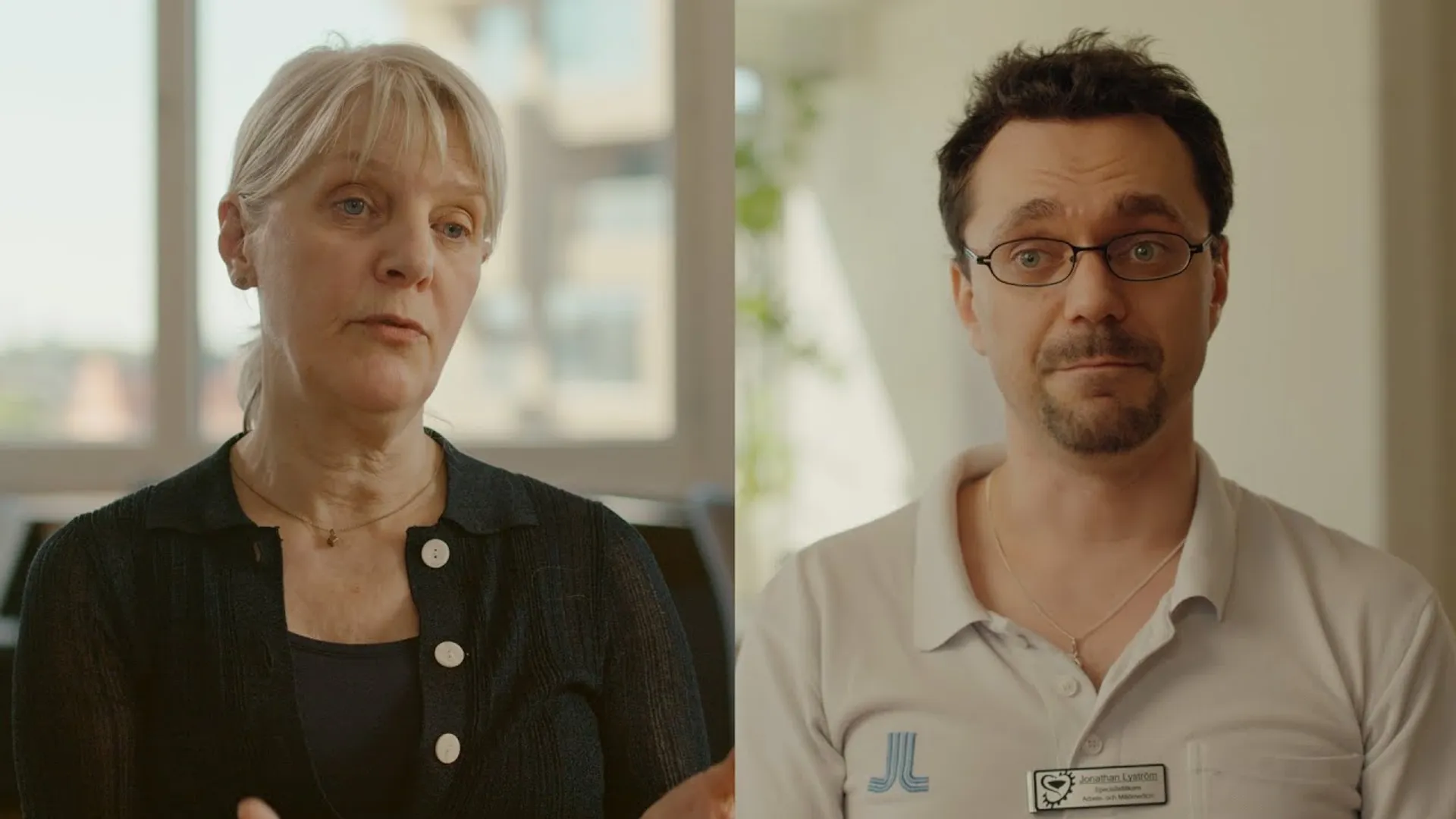Stillbilder av Jonathan Lystr&ouml;m och Gun Johansson