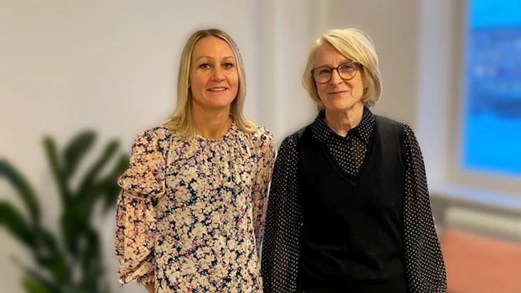 Lotta L&ouml;vdahl och Annika Andersson fr&aring;n stadsledningskontoret arbetar med Chefoskopet i G&ouml;teborgs stad