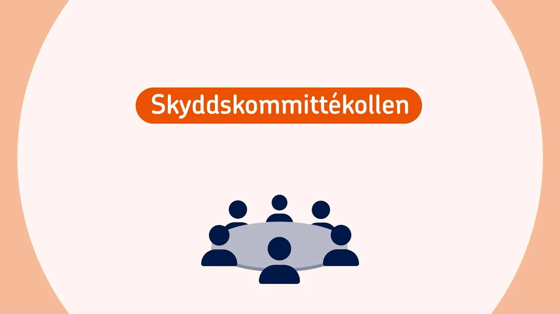 En grupp m&auml;nniskor som sitter runt ett bord.